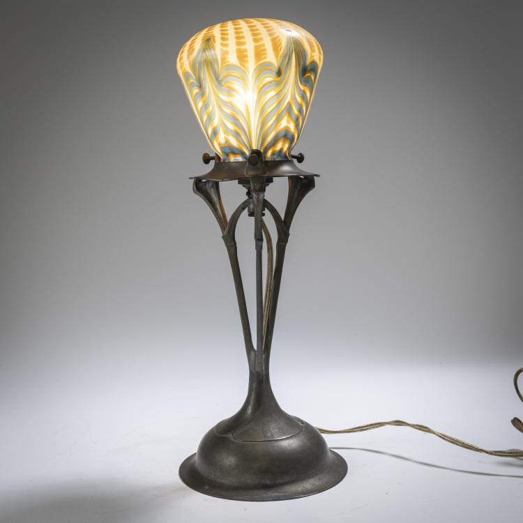 Bild 1 zu Objekt, Tischleuchte, 1903/04, Friedrich Adler (zugeschrieben), L&ouml;tz Wwe., Klosterm&uuml;hle; Scherf, Walter, N&uuml;rnberg, 162B 243