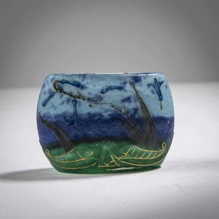 Bild 1 zu Objekt, Miniaturvase 'Hyacinthes', um 1900, Nancy Daum Fr&egrave;res, Daum Fr&egrave;res, Nancy, 162B 81