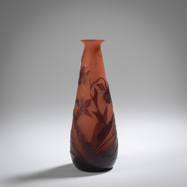 Hauptbild zu Objekt, Vase 'Iris', 1925-36, Emile Gall&eacute;, Gall&eacute;, Etablissements, Nancy, 162B 179