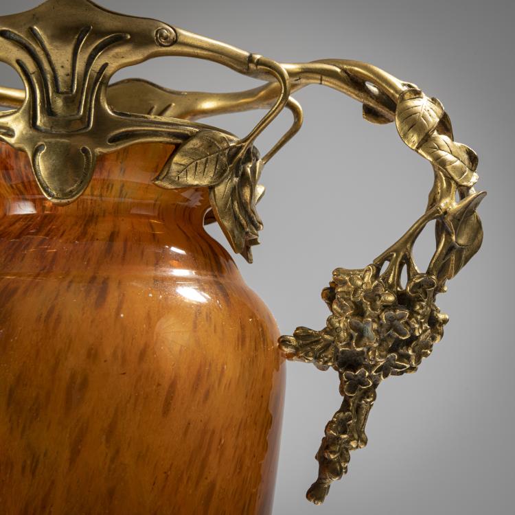 Bild 4 zu Objekt, 'Jades'-Vase mit Bronzemontierung, um 1910, Nancy Daum Fr&egrave;res, Daum Fr&egrave;res, Nancy; Verrerie de Belle Etoile, Croismare, 162B 134