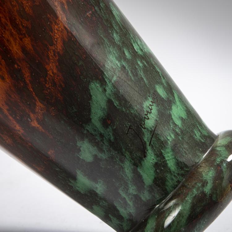 Bild 5 zu Objekt, 'Jades'-Vase mit Bronzemontierung, um 1910, Nancy Daum Fr&egrave;res, Daum Fr&egrave;res, Nancy; Verrerie de Belle Etoile, Croismare, 162B 134