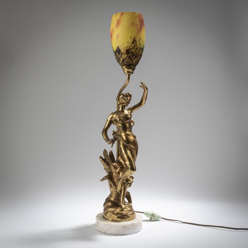 Figurative table lamp, around 1910