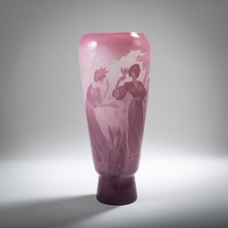 Hauptbild zu Objekt, Vase 'Femmes aux Colchiques', um 1900, Victor Prouv&eacute; (zugeschrieben), Gall&eacute;, Emile, Nancy, 162B 146