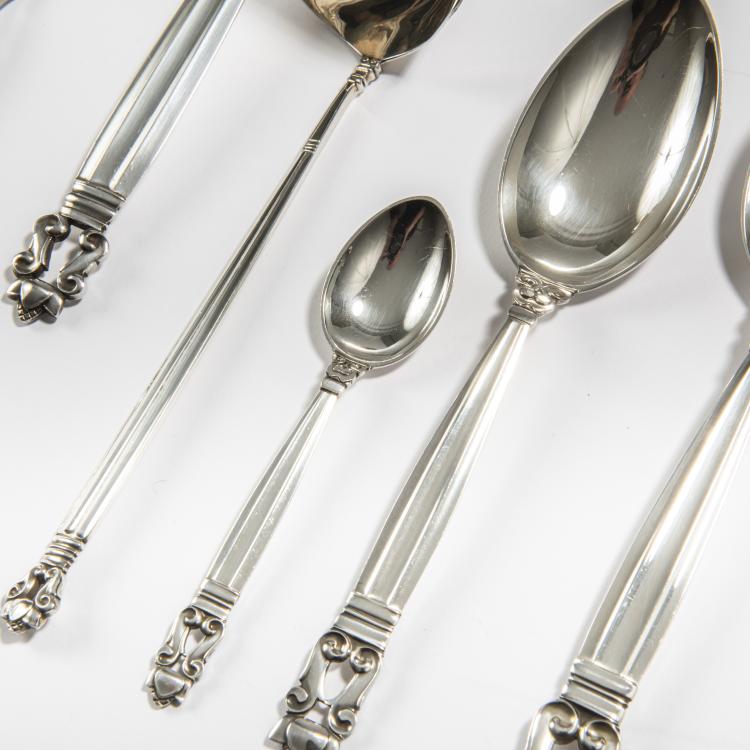 Bild 3 zu Objekt, Dining cutlery 'Konge' - 'Acorn', 1915, Johan Rohde, Jensen, Georg, Kopenhagen, 162C 425