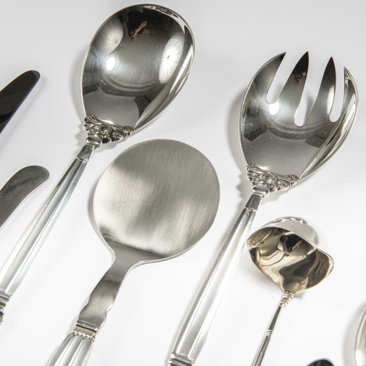 Bild 4 zu Objekt, Dining cutlery 'Konge' - 'Acorn', 1915, Johan Rohde, Jensen, Georg, Kopenhagen, 162C 425