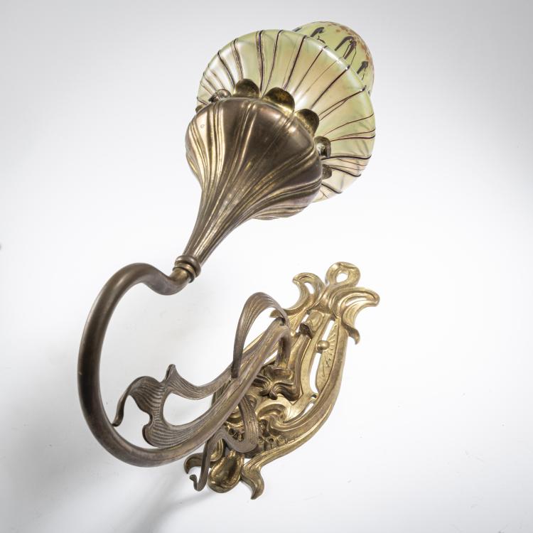 Bild 1 zu Objekt, 2 sconces, 1900-1905, Elisabeth Glasfabrik; Habel, Wilhelm, Kosten, 162B 229