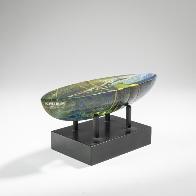 Bild 1 zu Objekt, Schiffchen, 1991, Bertil Vallien, Kosta Boda Glasbruk, Kosta, 163C 367