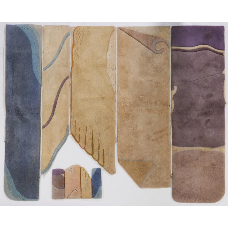 Bild 1 zu Objekt, Unique 'Parallelo' rug, 1980s, Sigrid Wylach, Rincklake van Endert, M&uuml;nster, 163A 124