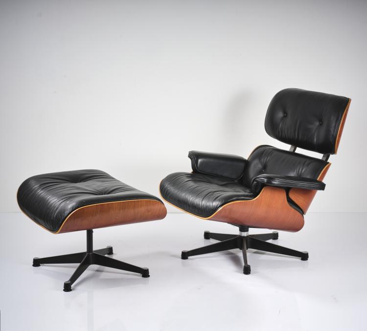 Hauptbild zu Objekt, Lounge chair '670' mit Ottoman '671', 1956, Charles Eames,Ray Eames, Vitra, Weil am Rhein, 164B 298