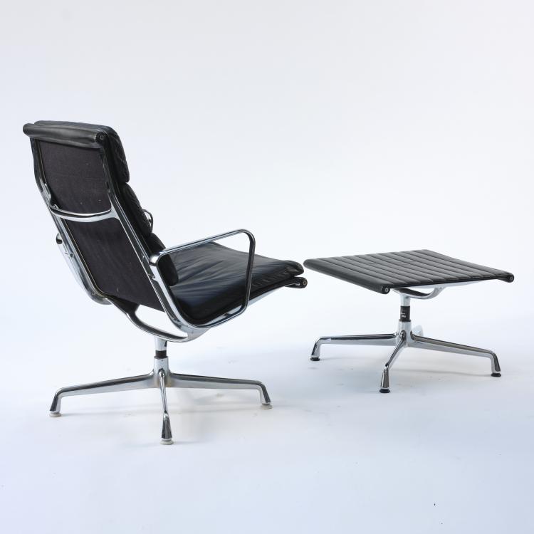 Bild 3 zu Objekt, 'Soft Pad' armchair with stool, 1969, Charles Eames,Ray Eames, Vitra Design, Weil am Rhein; Miller, Herman, Zeeland, 164B 309