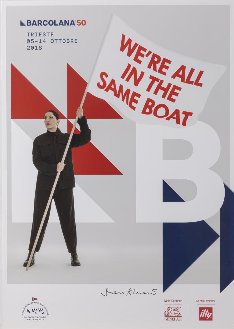 Hauptbild zu Objekt, Poster '50th Barcolana Regatta, Triste ', 2018, Marina Abramović, 163D 745