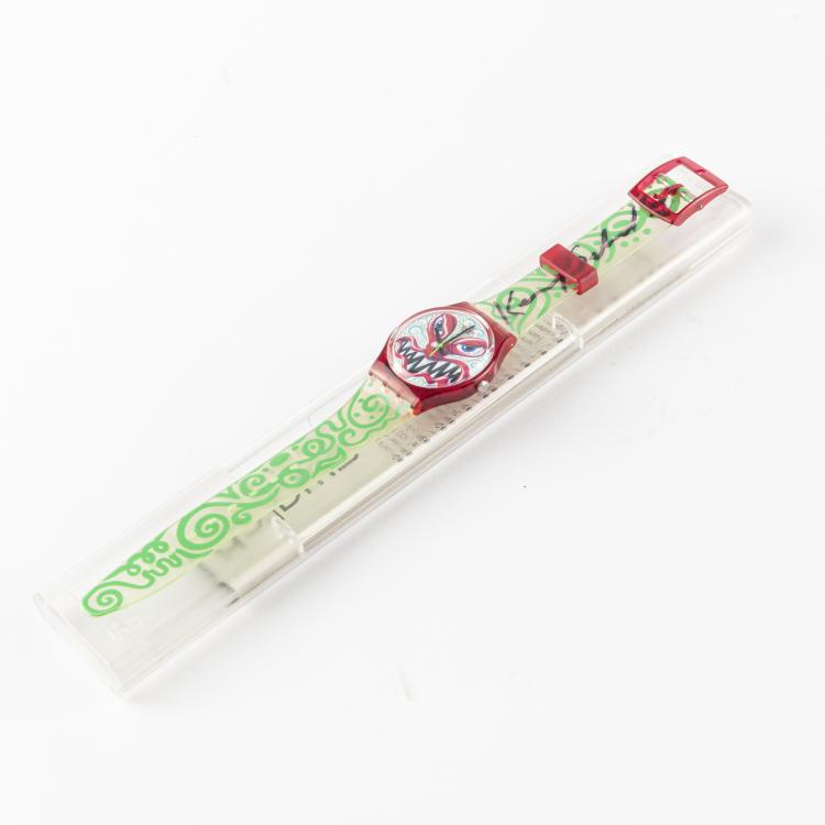 Bild 2 zu Objekt, Armbanduhr 'Monster Time GR121' von SWATCH, 1994, Kenny Scharf, 163D 708