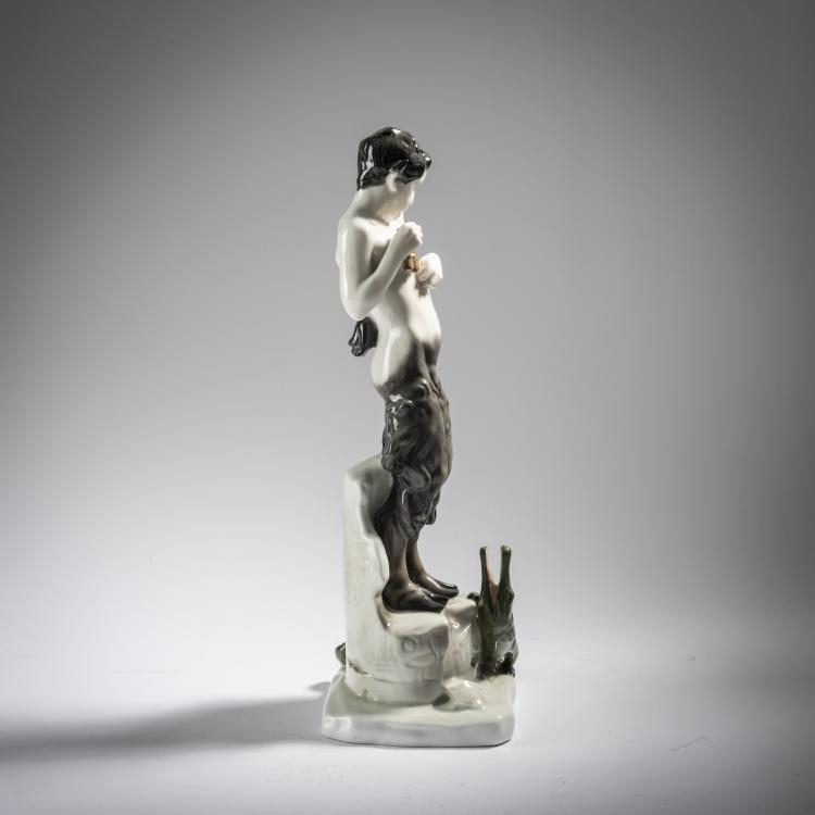 Bild 1 zu Objekt, 'Faun with Crocodile', 1913, Ferdinand Liebermann, Rosenthal, Selb, 165C 394