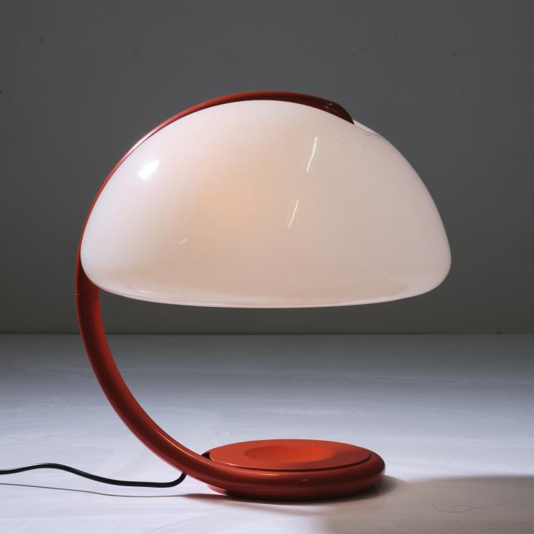 Hauptbild zu Objekt, Tischleuchte 'Serpente' - '599', 1965, Elio Martinelli, Martinelli Luce, Lucca, 163C 309