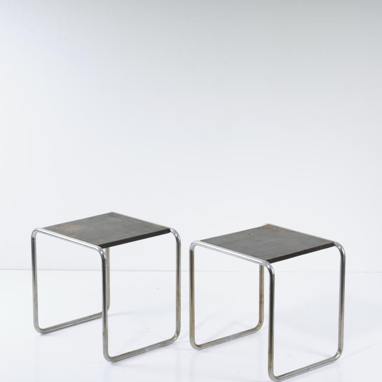 Hauptbild zu Objekt, 2 'B 9' side tables, 1925/26, Marcel Breuer, Thonet, Frankenberg, 163A 5