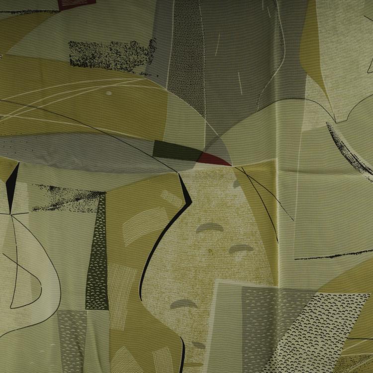 Hauptbild zu Objekt, Mixed lot of 6 fabric coupons, 1950/60s, Elsbeth Kupferoth, Pausa, M&ouml;ssingen, 163A 63