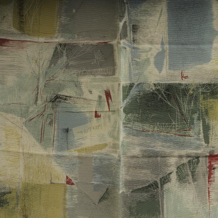 Bild 2 zu Objekt, Mixed lot of 6 fabric coupons, 1950/60s, Elsbeth Kupferoth, Pausa, M&ouml;ssingen, 163A 63