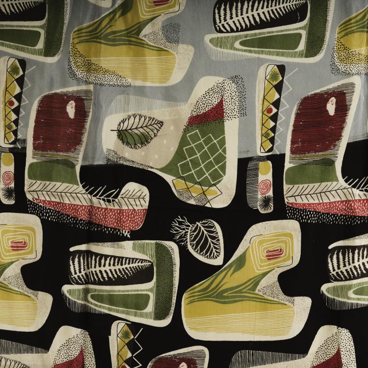 Bild 3 zu Objekt, Mixed lot of 6 fabric coupons, 1950/60s, Elsbeth Kupferoth, Pausa, M&ouml;ssingen, 163A 63