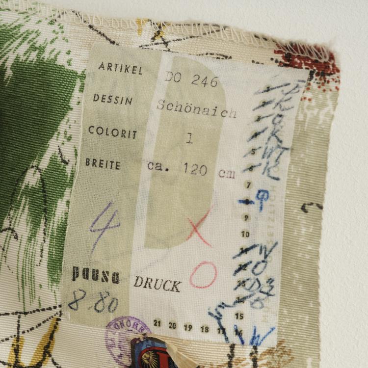 Bild 5 zu Objekt, Mixed lot of 6 fabric coupons, 1950/60s, Elsbeth Kupferoth, Pausa, M&ouml;ssingen, 163A 63