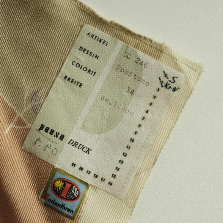 Bild 1 zu Objekt, Mixed lot of 6 fabric swatches, 1950/60s, Elsbeth Kupferoth, Pausa, M&ouml;ssingen, 163A 66