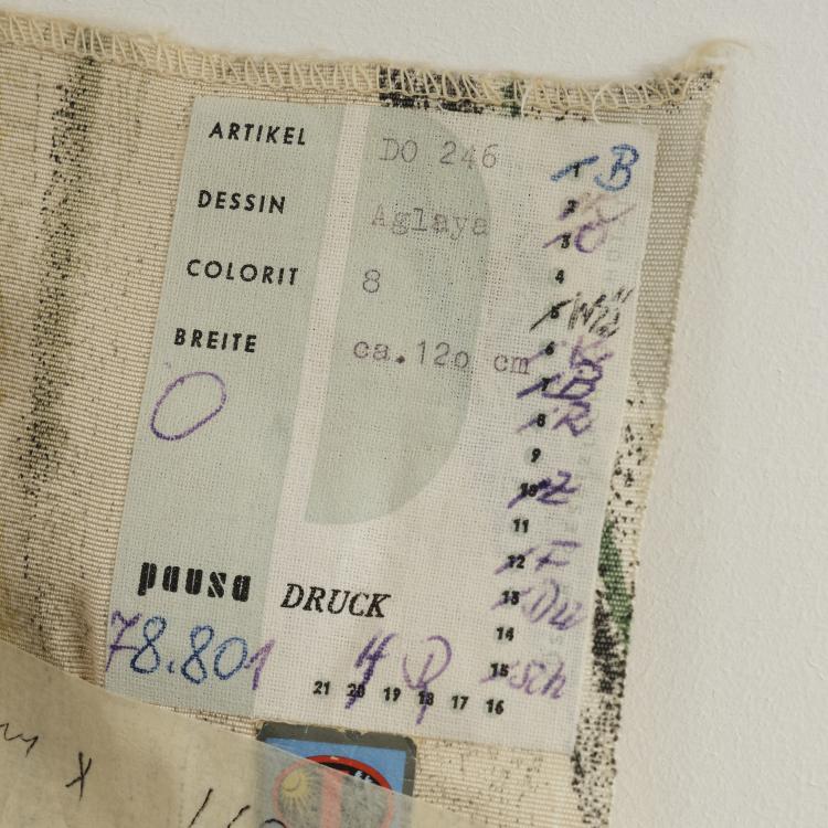 Bild 3 zu Objekt, Mixed lot of 9 fabric swatches 1950/60s, Elsbeth Kupferoth, Pausa, M&ouml;ssingen, 163A 67