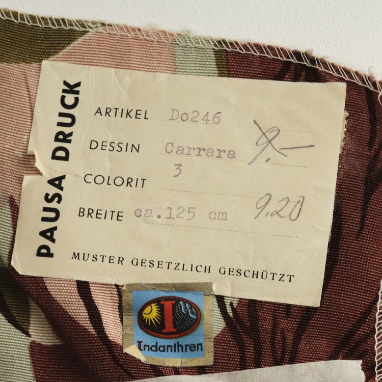 Bild 5 zu Objekt, Mixed lot of 9 fabric swatches 1950/60s, Elsbeth Kupferoth, Pausa, M&ouml;ssingen, 163A 67