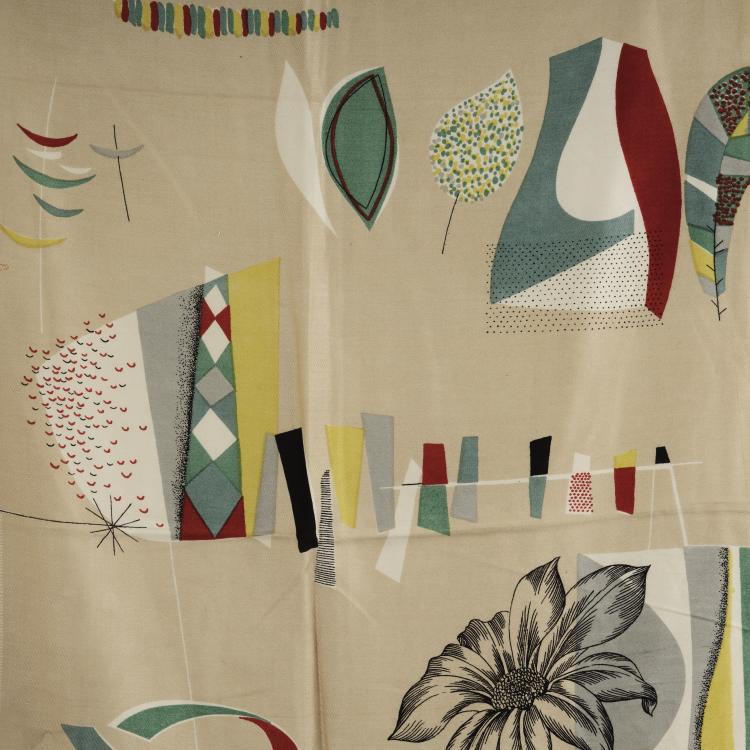 Bild 9 zu Objekt, Mixed lot of 9 fabric swatches 1950/60s, Elsbeth Kupferoth, Pausa, M&ouml;ssingen, 163A 67