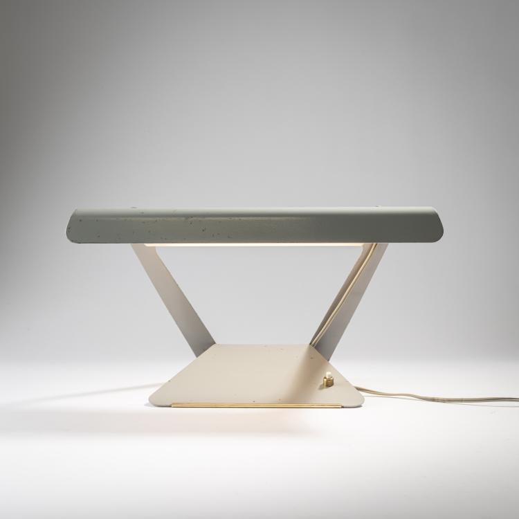 Hauptbild zu Objekt, Tischleuchte, 1940er Jahre, Charlotte Perriand (zugeschrieben), Philips, Eindhoven, 163C 407