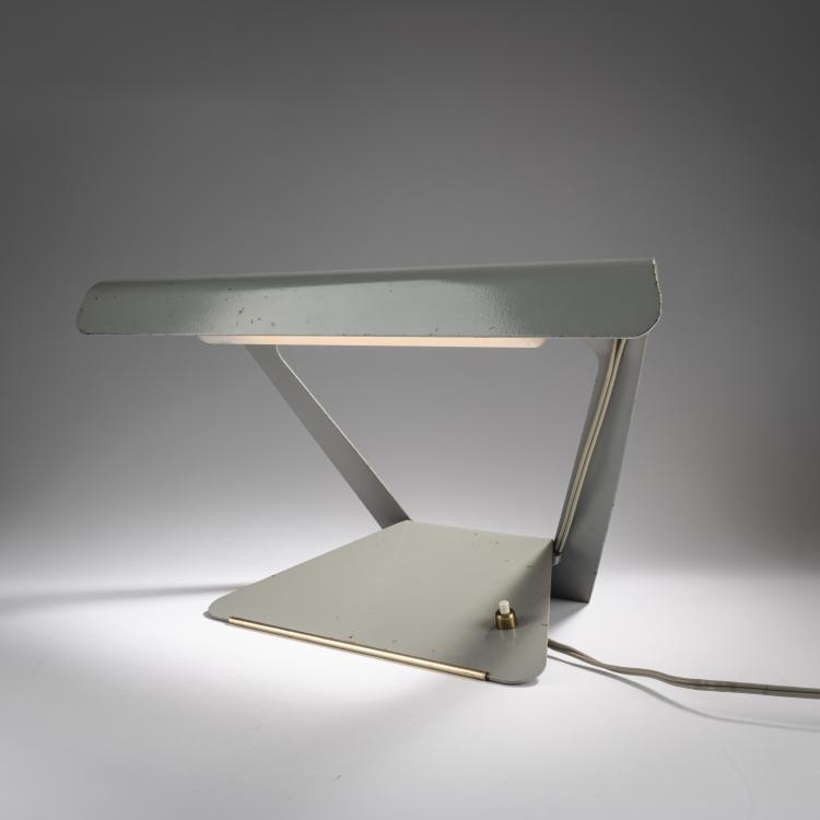 Bild 1 zu Objekt, Tischleuchte, 1940er Jahre, Charlotte Perriand (zugeschrieben), Philips, Eindhoven, 163C 407