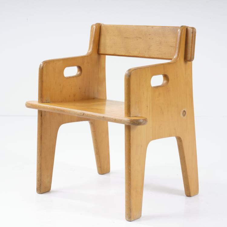 Hauptbild zu Objekt, Kinderstuhl 'Peter's Chair', 1944, Hans J. Wegner, Fredericia Stolefabrik, Fredericia, 163C 465