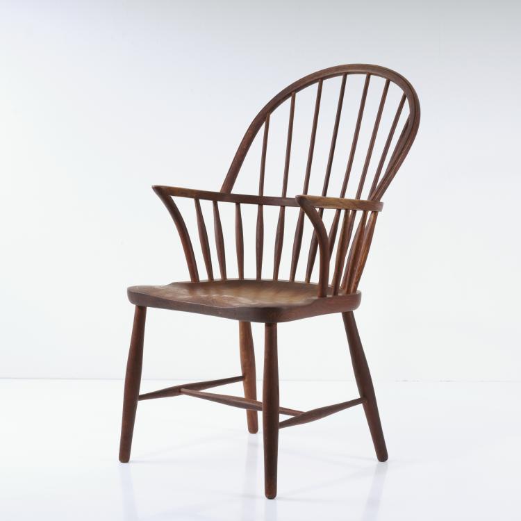Hauptbild zu Objekt, Armlehnsessel 'Windsor', 1940er Jahre, Frits Henningsen (zugeschrieben), D&auml;nemark, 163C 462