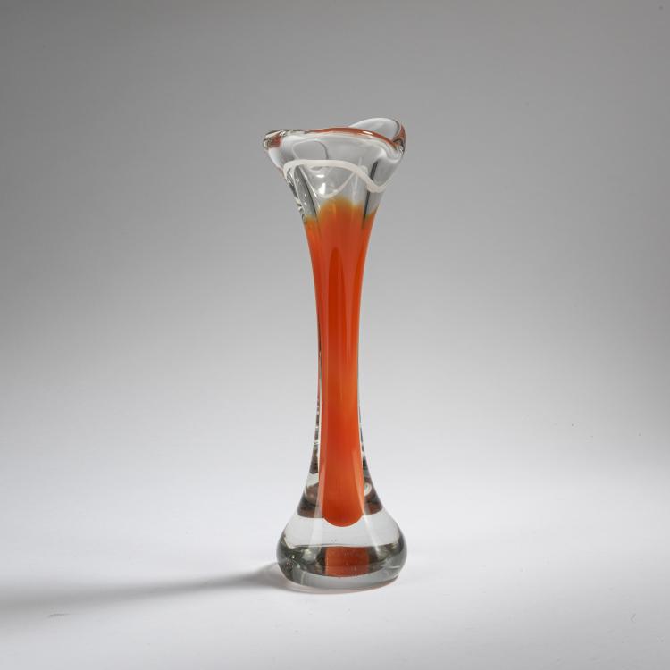 Bild 1 zu Objekt, 'Coquille' vase, 1954, Paul Kedelv, Flygsfors, Schweden, 164B 347
