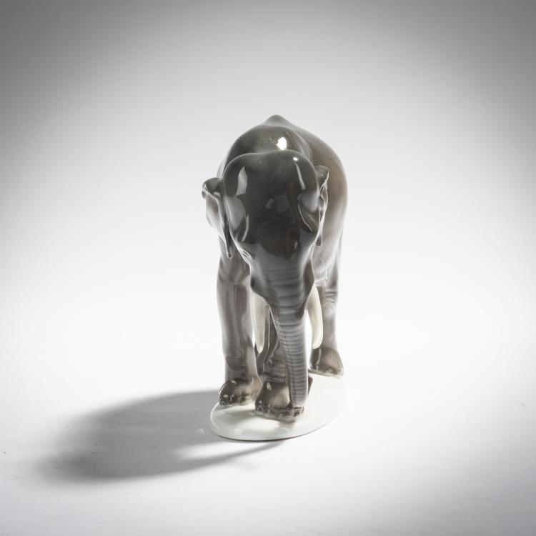 Bild 3 zu Objekt, 'Indian Elephant', 1924, Theodor K&auml;rner, Rosenthal, Selb, 165C 399