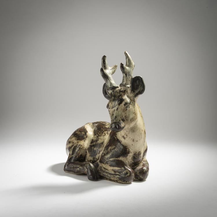 Bild 1 zu Objekt, Lying deer, 1942, Knud Kyhn, Kopenhagen, KPM, 165C 386
