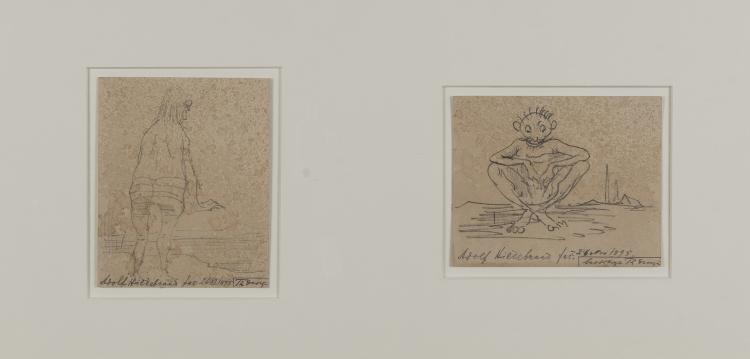 Hauptbild zu Objekt, Untitled (2 caricatures), 1895, Adolf von Hildebrand, 163D 591