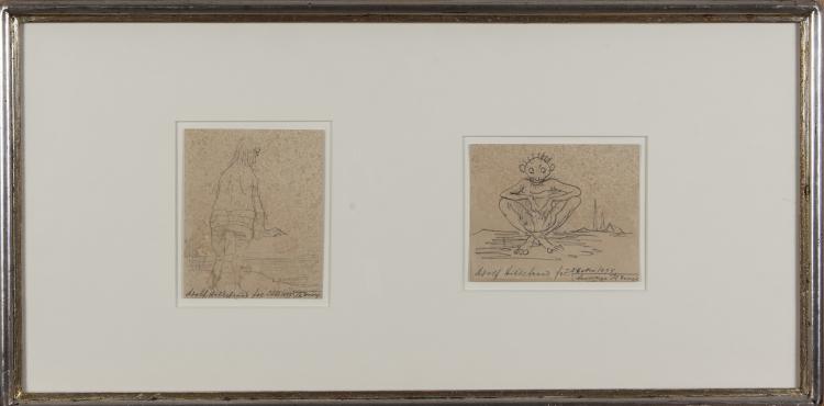 Bild 1 zu Objekt, Untitled (2 caricatures), 1895, Adolf von Hildebrand, 163D 591