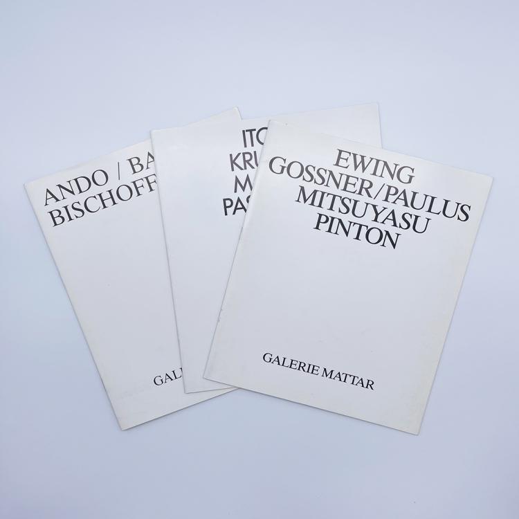 Hauptbild zu Objekt, Drei Ausstellungskataloge, 1984-1986, 163E 1074