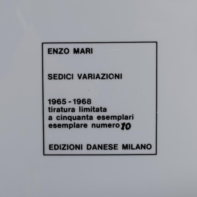 Bild 2 zu Objekt, 'Sixteen Variations', 1965-68, Enzo Mari, Danese, Mailand, 163C 453