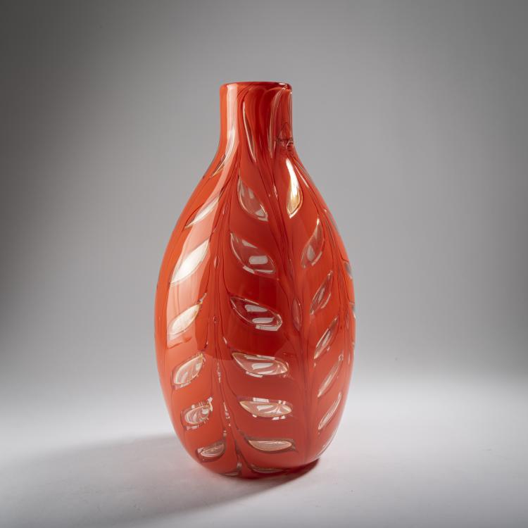 Bild 1 zu Objekt, Vase 'Graffito rosso', 1969, Ercole Barovier, Barovier & Toso, Murano, 164C 643
