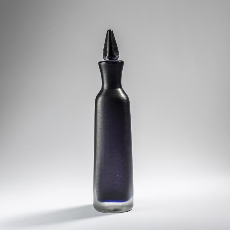 Hauptbild zu Objekt, Flasche mit Stopfen 'Inciso', 1956, Paolo Venini, Venini & C., Murano, 164C 579