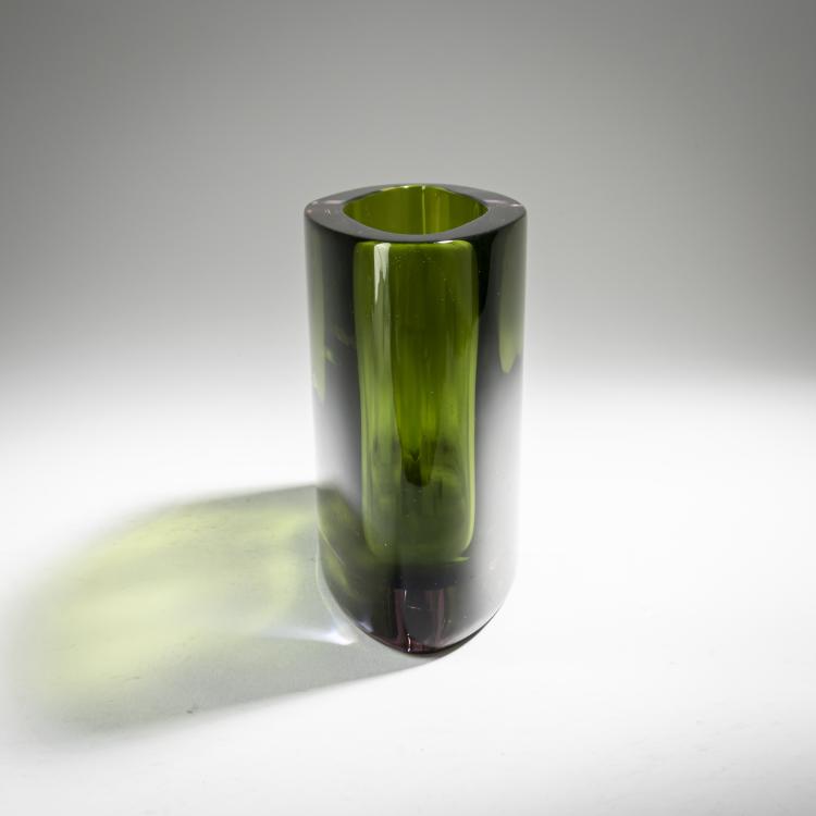 Bild 2 zu Objekt, 'Sommerso verde filo blu violetto' vase, 1957, Flavio Poli, Seguso Vetri d'Arte, Murano, 164C 658