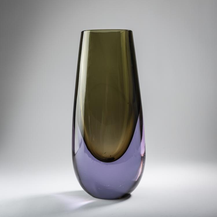 Hauptbild zu Objekt, 'Sommerso alessandrite' vase, c. 1960, Antonio Da Ros, Cenedese, Gino, Murano, 164C 671
