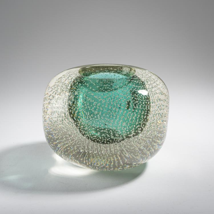 Hauptbild zu Objekt, 'A bullicante verde oro' vase, c. 1937, Flavio Poli, Seguso Vetri d'Arte, Murano, 164C 526