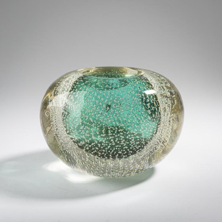 Bild 2 zu Objekt, 'A bullicante verde oro' vase, c. 1937, Flavio Poli, Seguso Vetri d'Arte, Murano, 164C 526