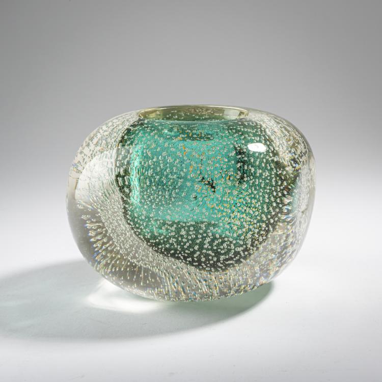 Bild 3 zu Objekt, 'A bullicante verde oro' vase, c. 1937, Flavio Poli, Seguso Vetri d'Arte, Murano, 164C 526