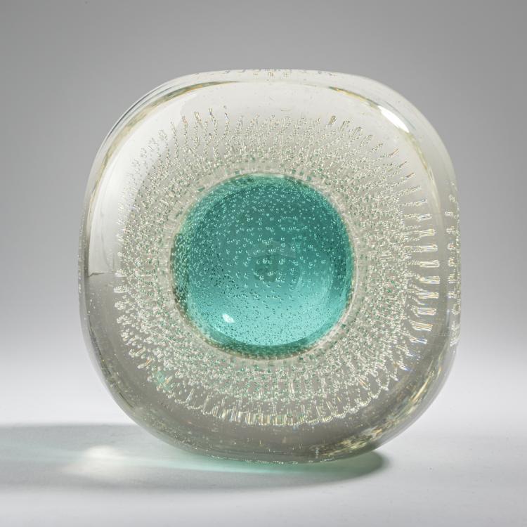 Bild 4 zu Objekt, 'A bullicante verde oro' vase, c. 1937, Flavio Poli, Seguso Vetri d'Arte, Murano, 164C 526