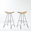 2 'Banana' bar stools, 1988