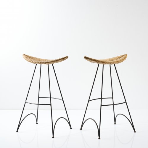 2 'Banana' bar stools, 1988