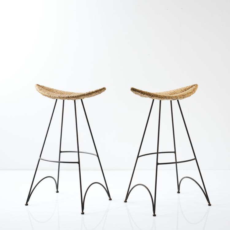 Hauptbild zu Objekt, Zwei Barhocker 'Banana', 1992, Tom Dixon, Cappellini, Mailand, 163C 568