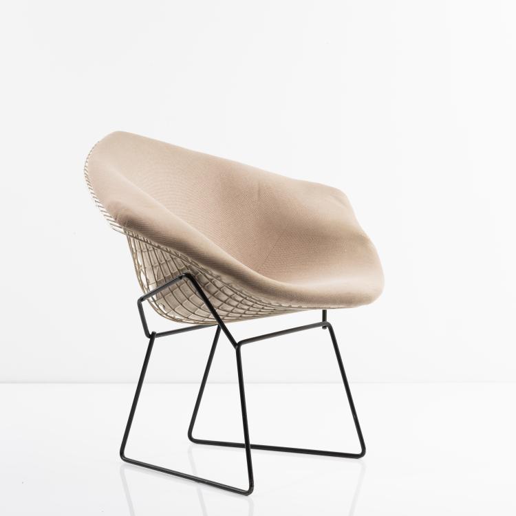 Hauptbild zu Objekt, 'Diamond chair' - '422', 1952, Harry Bertoia, Knoll International, 163C 515